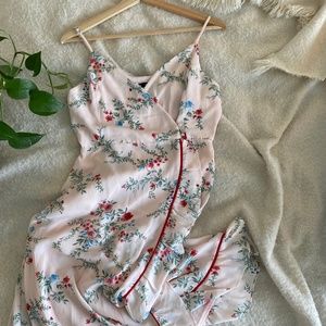 Lulu's Floral Wrap Dress